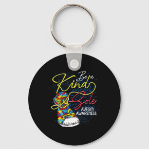 Be A Kind Sole Autism Awareness Month Shoes Puzzle Key Ring