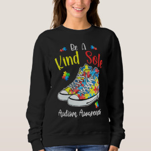 Be A Kind Sole Autism Awareness Rainbow Cute Puzzl Sweatshirt