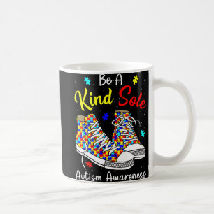 Be A Kind Sole Autism Awareness Rainbow Trendy Puz Coffee Mug
