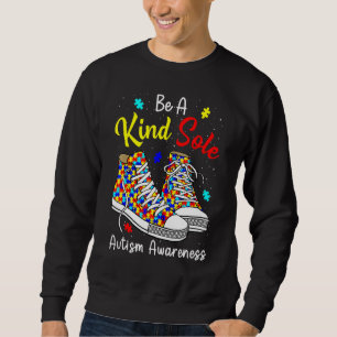 Be A Kind Sole Autism Awareness Rainbow Trendy Puz Sweatshirt