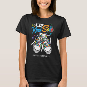 Be A Kind Sole Autism Awareness Rainbow Trendy Puz T-Shirt