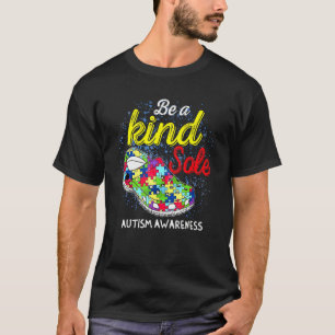 Be A Kind Sole Autism Awareness Rainbow Trendy Puz T-Shirt