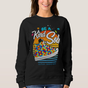 Be A Kind Sole Autism Awareness Vintage Shoes Be K Sweatshirt