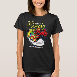 Be A Kind Sole Cute Autism Awareness Month Puzzle T-Shirt