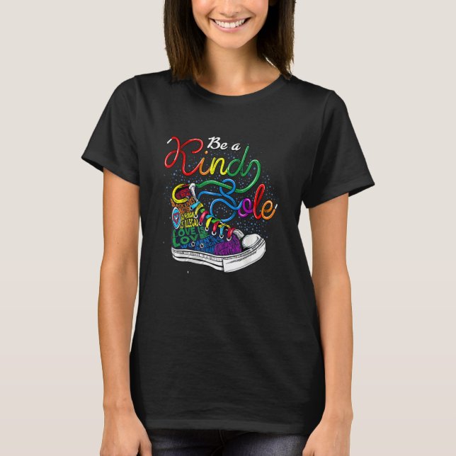Be A Kind Sole Lgbt Puzzle Shoes Be Kind T-Shirt (Front)