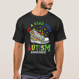 Be A Kind Sole Rainbow Trendy Puzzle Shoes Autism T-Shirt