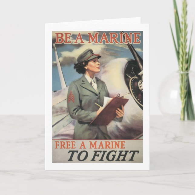 Be a Marine - Free a Marine to Fight Card (Front)