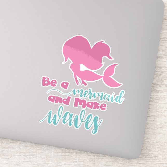 Be A Mermaid And Make Waves, Mermaid Silhouette (Detail)