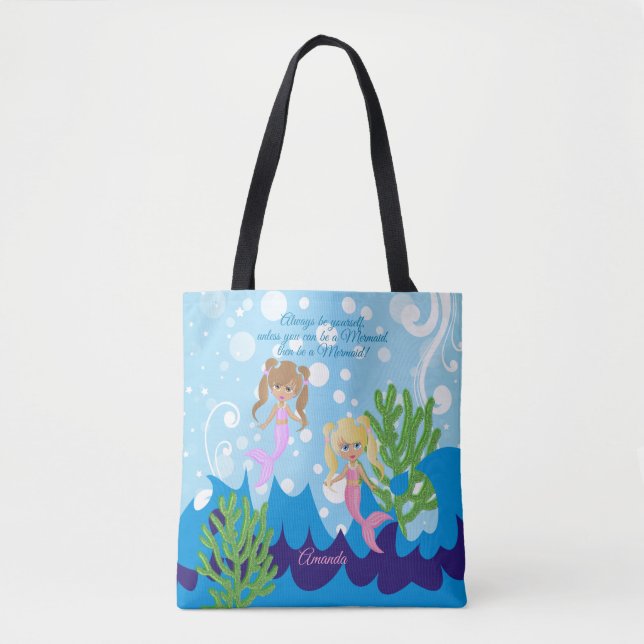 Be a Mermaid - Beach Bag (Front)