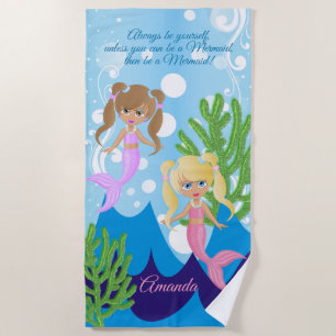 Be A Mermaid 🧜♀️ Beach Towel