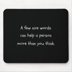 Be A Nice Kind Human Mental Health Awareness Shirt Mouse Pad