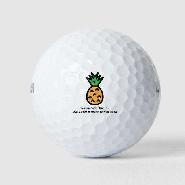 Be a pineapple golf balls (Front)