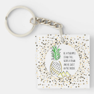 Be A Pineapple Key Ring