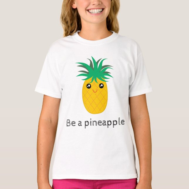 Be A Pineapple Stand Tall Be Sweet T-Shirt (Front)
