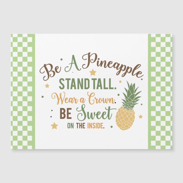 Be A Pineapple Word Art (Front)