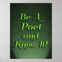 Be A Poet And Know It Funny Poem Slogan