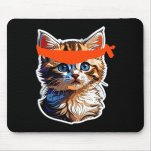 Be A Roaring Kitty Game The Stop Orange Bandanna Mouse Pad