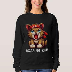 Be a Roaring Kitty The Stop Orange Bandanna Meme F Sweatshirt