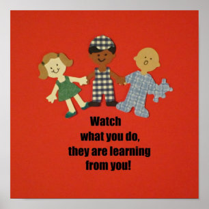 Be a role model for children poster