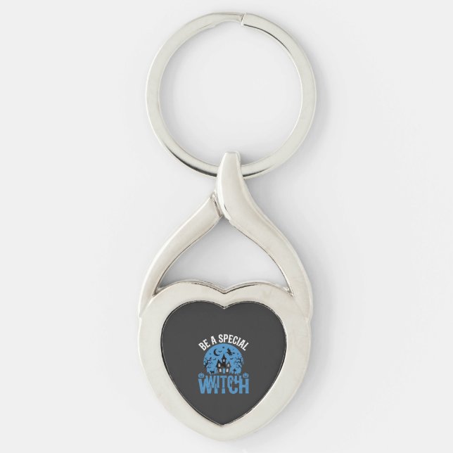 Be A Special Witch Halloween Design_1 Key Ring (Front)