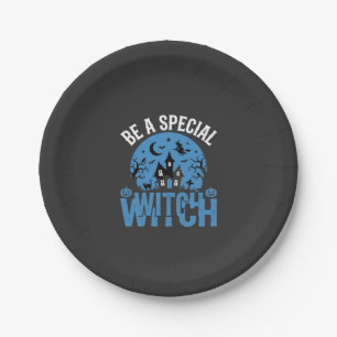 Be A Special Witch Halloween Design_1 Paper Plate
