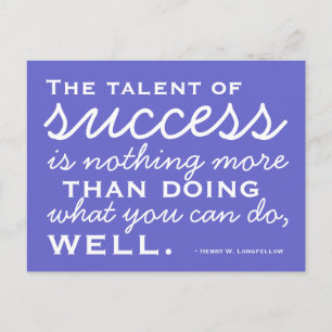 Be A Success -  Motivational Postcard