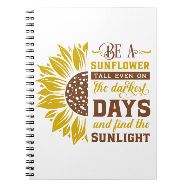 Be a sunflower notebook (Front)