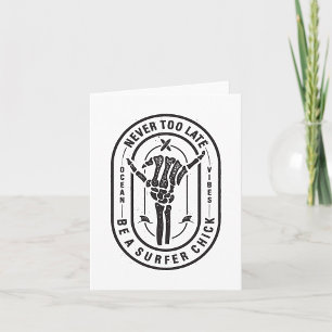 Be A Surfer Chick Card