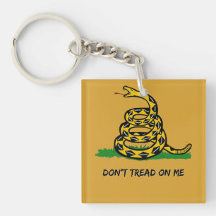 Be a true libertarian Don't tread on me Key Ring