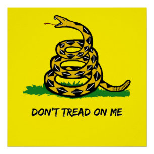 Be a true libertarian Don't walk on me Poster