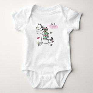 Be A Unicorn Baby Jersey Bodysuit