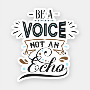 Be A Voice Inspirational Word Art  Decal