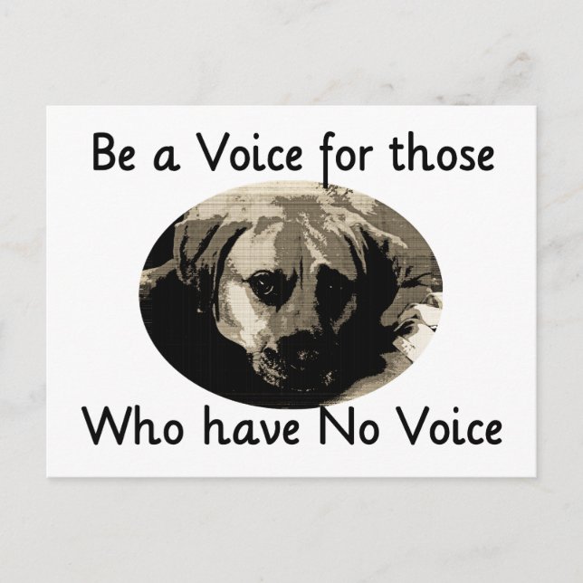 Be a Voice Postcard (Front)