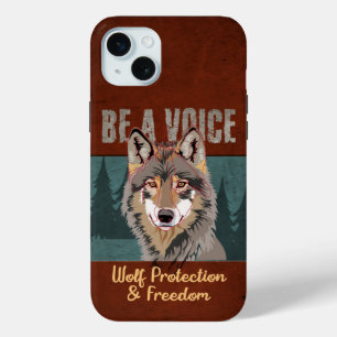 Be a Voice - Wolf Protection and Freedom iPhone 15 Mini Case