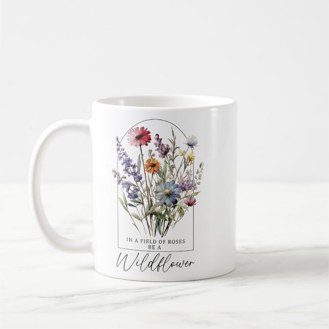 Be A Wildflower Tank Top Coffee Mug (Left)