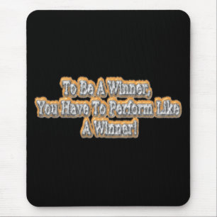 "Be A Winner" Cute Design. Buy Now Mouse Pad