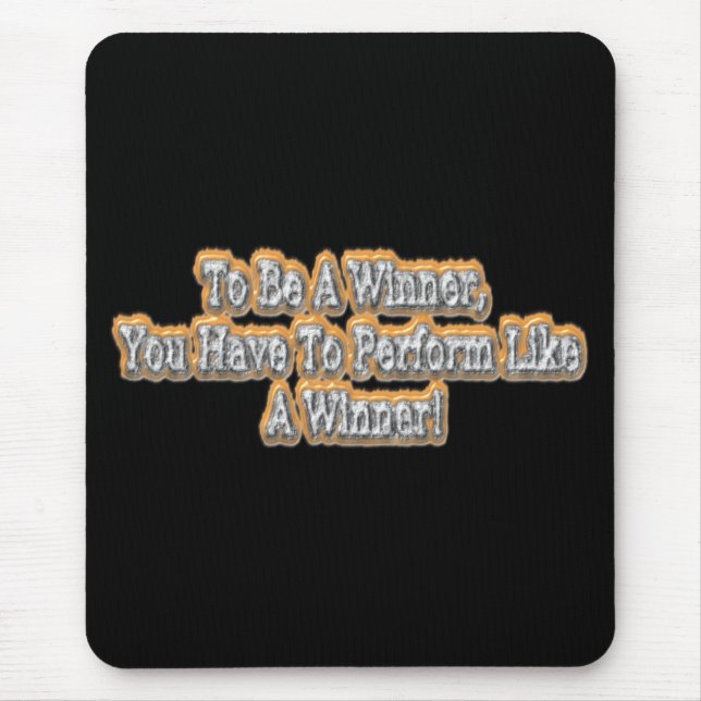 "Be A Winner" Cute Design. Buy Now Mouse Pad (Front)