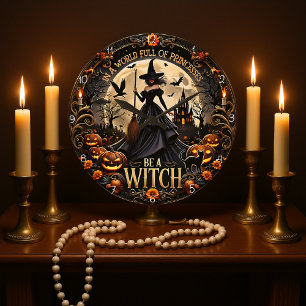 BE A WITCH LARGE CLOCK