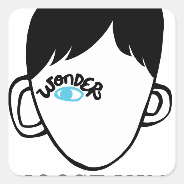 Be a wonder - Choose Kind - Kindness Shirt Square Sticker (Front)