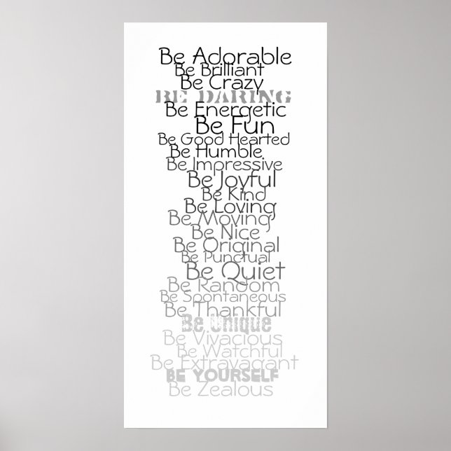 Be ABC's for Chldren's Room Poster (Front)