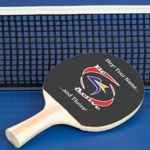 Be Active and Thrive Ping Pong Paddle
