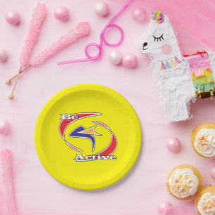 Be Active  Paper Plate