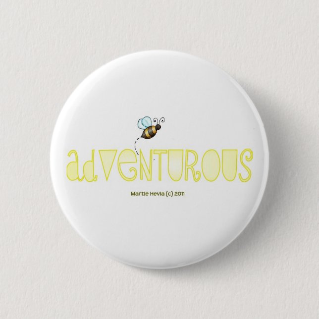 Be Adventurous - A Positive Word 6 Cm Round Badge (Front)