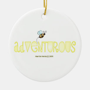 Be Adventurous - A Positive Word Ceramic Tree Decoration