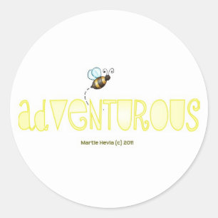 Be Adventurous - A Positive Word Classic Round Sticker