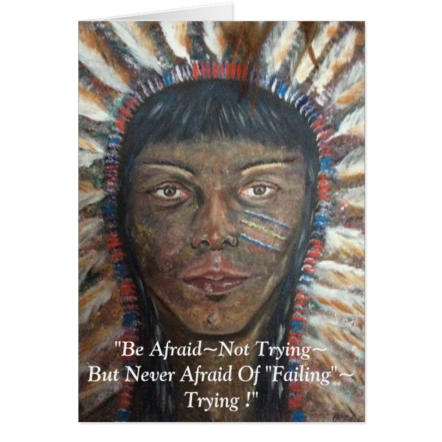 "Be Afraid Not Trying.... (Front)