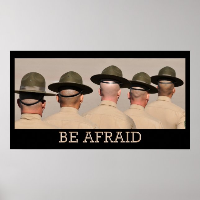 Be Afraid Poster (Front)