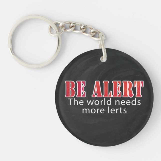 Be Alert Key Ring (Front)