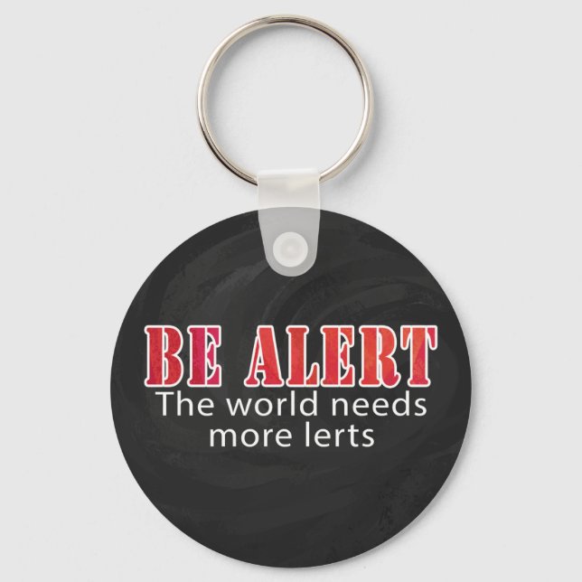 Be Alert Key Ring (Front)