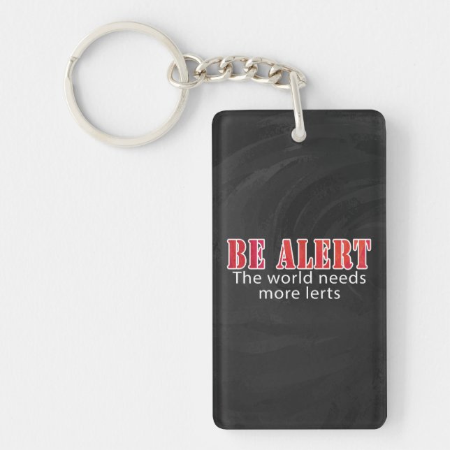 Be Alert Key Ring (Front)